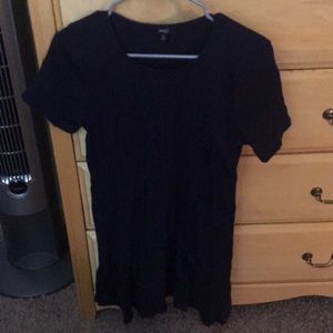 Basic blue mini dress